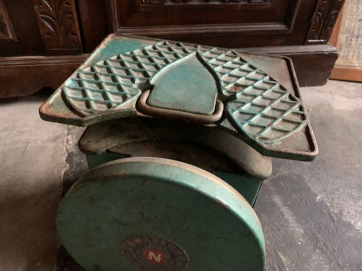 希少　昭和　アンティーク　レトロ　測り　計量器　体重　酒屋　米屋　肉屋　古道具