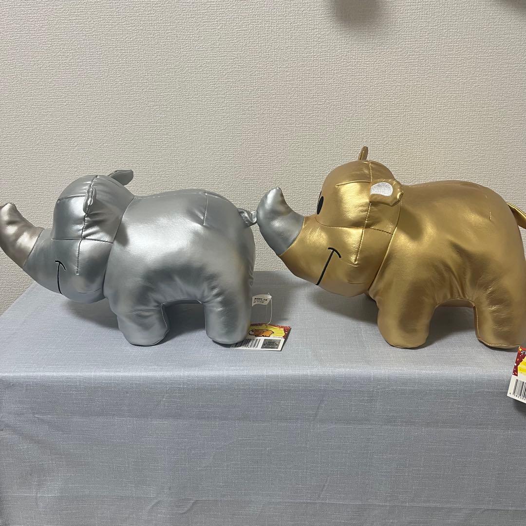 【希少】ジャグラー　ツノッチぬいぐるみ　金銀　アクリルパネル　ドル箱ツノッチ