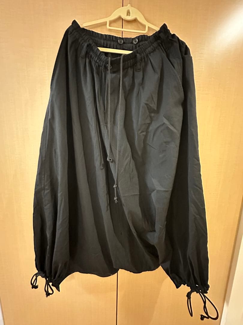 youji yamamoto ウールギャバジンサルエルスカート/サルエルパンツ/