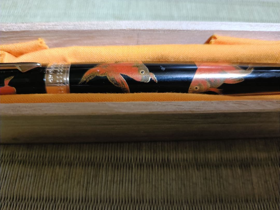 パ―カ―高級ボールペン本金蒔絵金魚デザイン ボールペン 本体