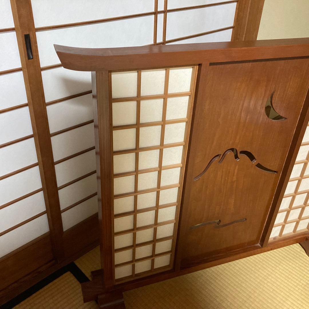 衝立　障子　間仕切り　軽量　玄関　コンパクト　小型