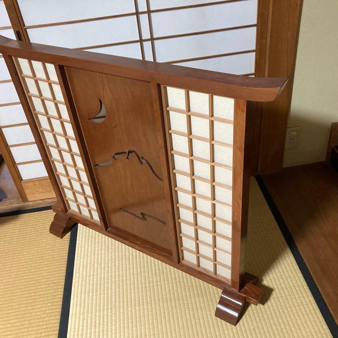 衝立　障子　間仕切り　軽量　玄関　コンパクト　小型