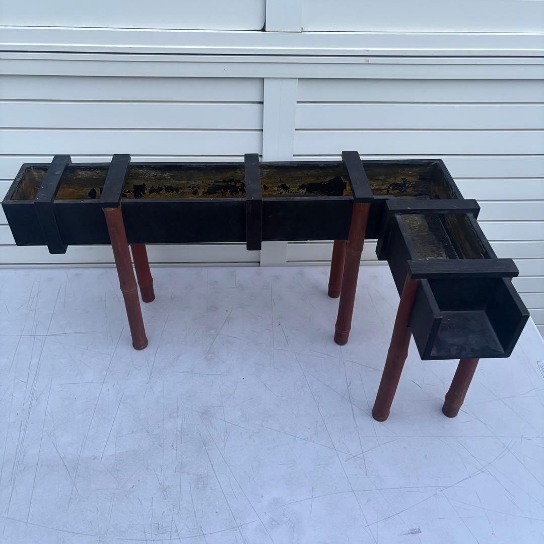 珍品◎貴重　花入　花台　生花　正月