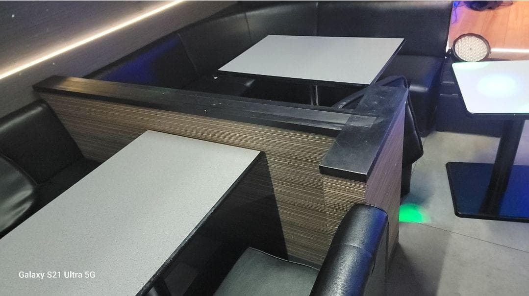 2個セット 置くだけT字仕切腰壁 飲食店 スナック キャバクラ等に