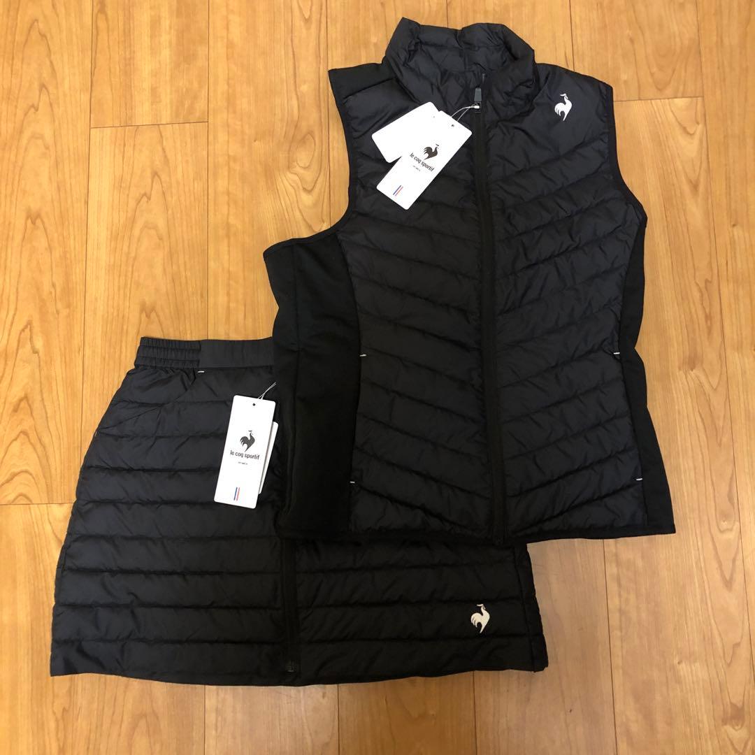 LE COQ SPORTIF ベストとスカートセット ブラック