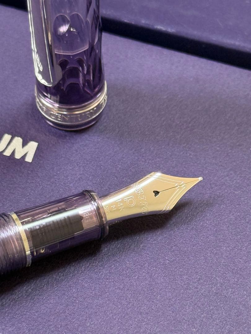 PLATINUM #3776 CENTURY 紫雲 M中字 プラチナ万年筆