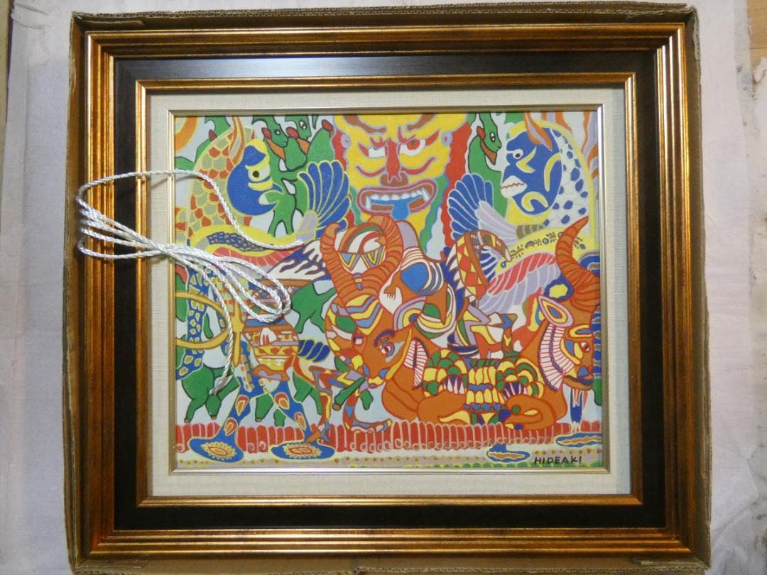 静物画　風景画　油絵　ジミー大西　F6号　額付き　手描き　肉筆