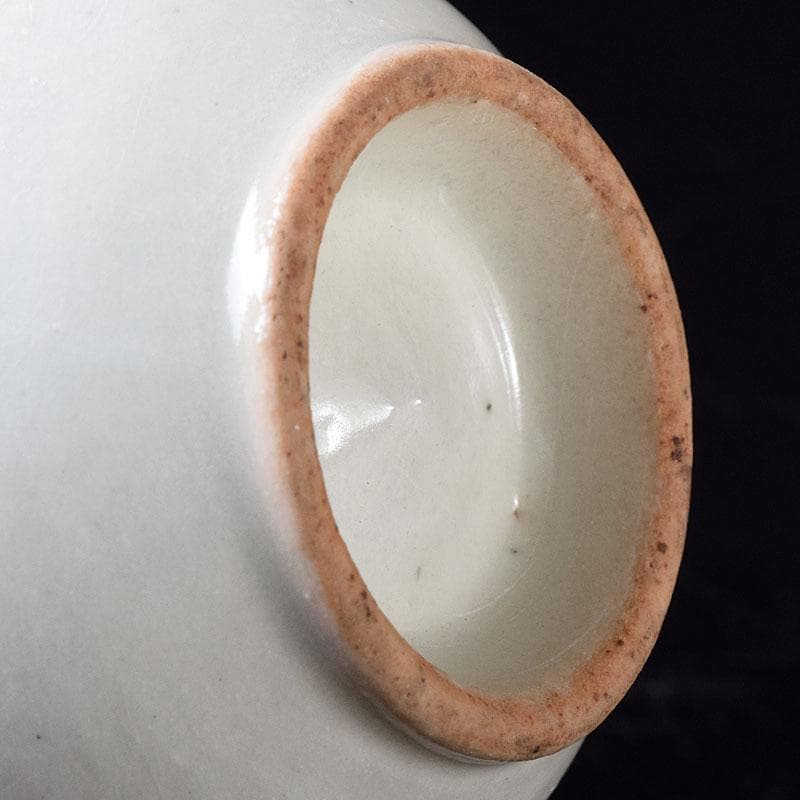 朝鮮美術　李朝　高麗白磁　寿字文酒盃　V　R8315