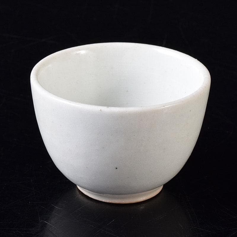 朝鮮美術　李朝　高麗白磁　寿字文酒盃　V　R8315