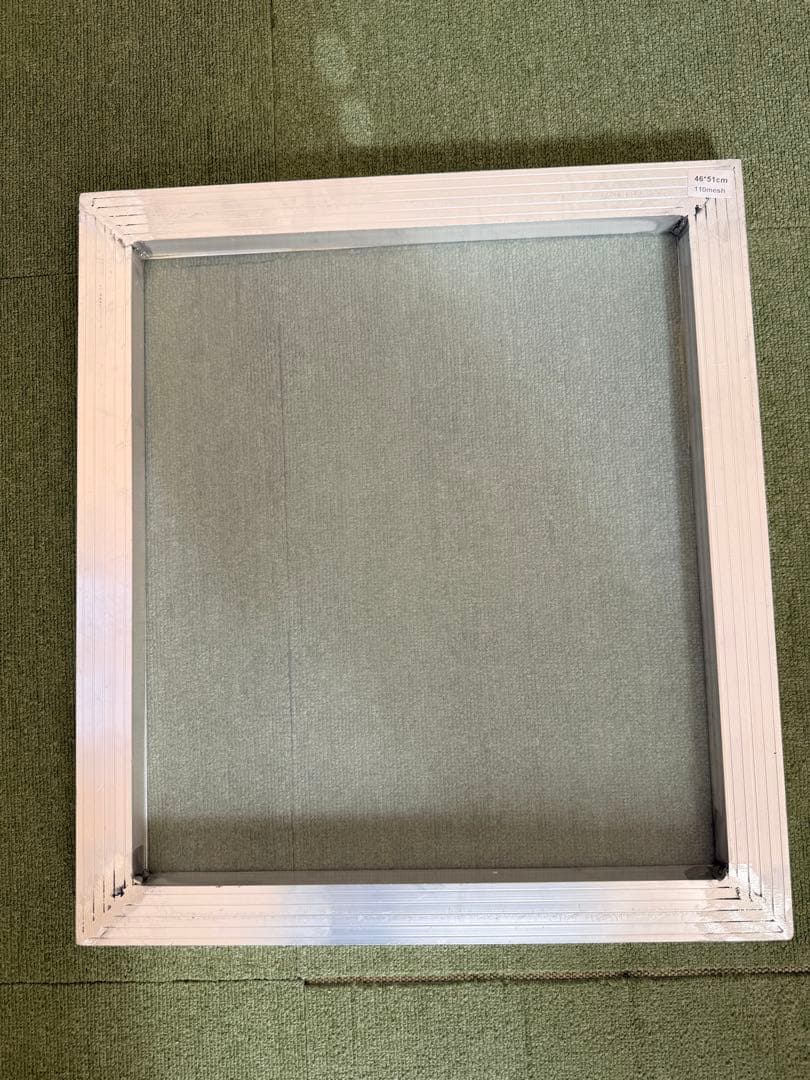 シルクスクリーン シルク付きアルミ枠 メッシュ110 新品未使用