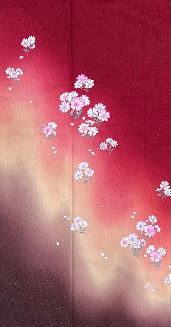 ゆったりサイズ　振り袖　フルセット　長襦袢　金彩　成人式　大きめ　振袖　579