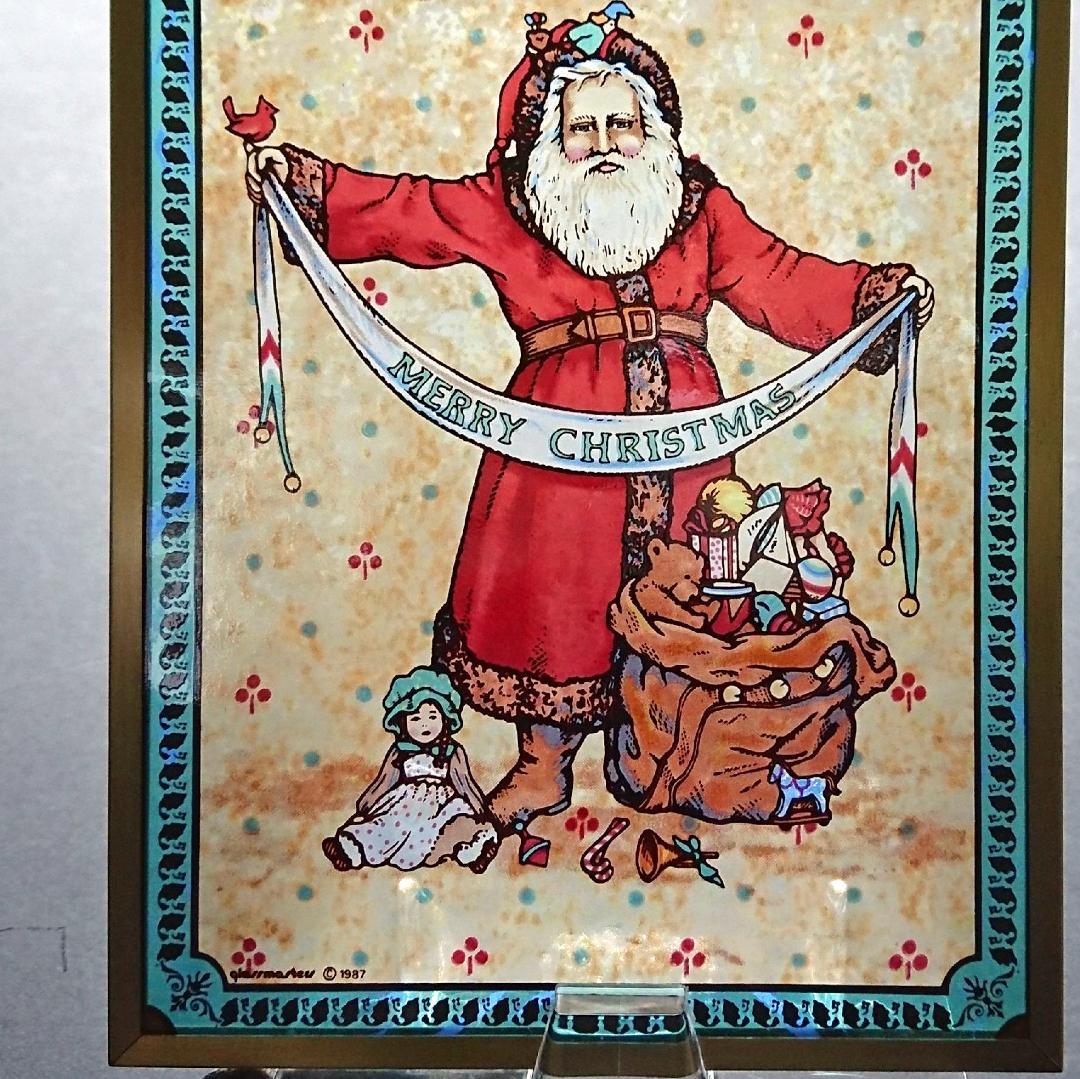 クリスマス ステンドグラス Father Christmasグラスマスターズ社