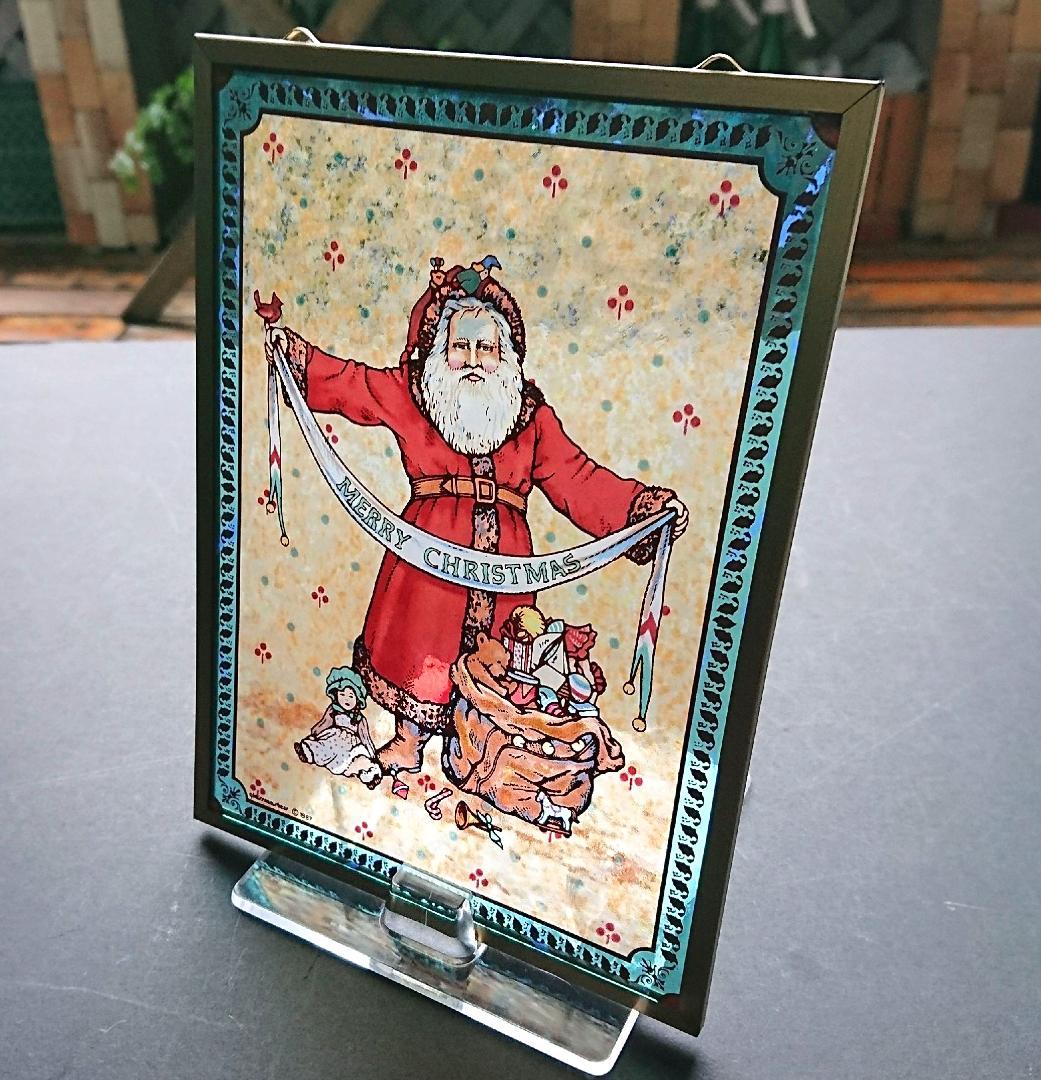 クリスマス ステンドグラス Father Christmasグラスマスターズ社