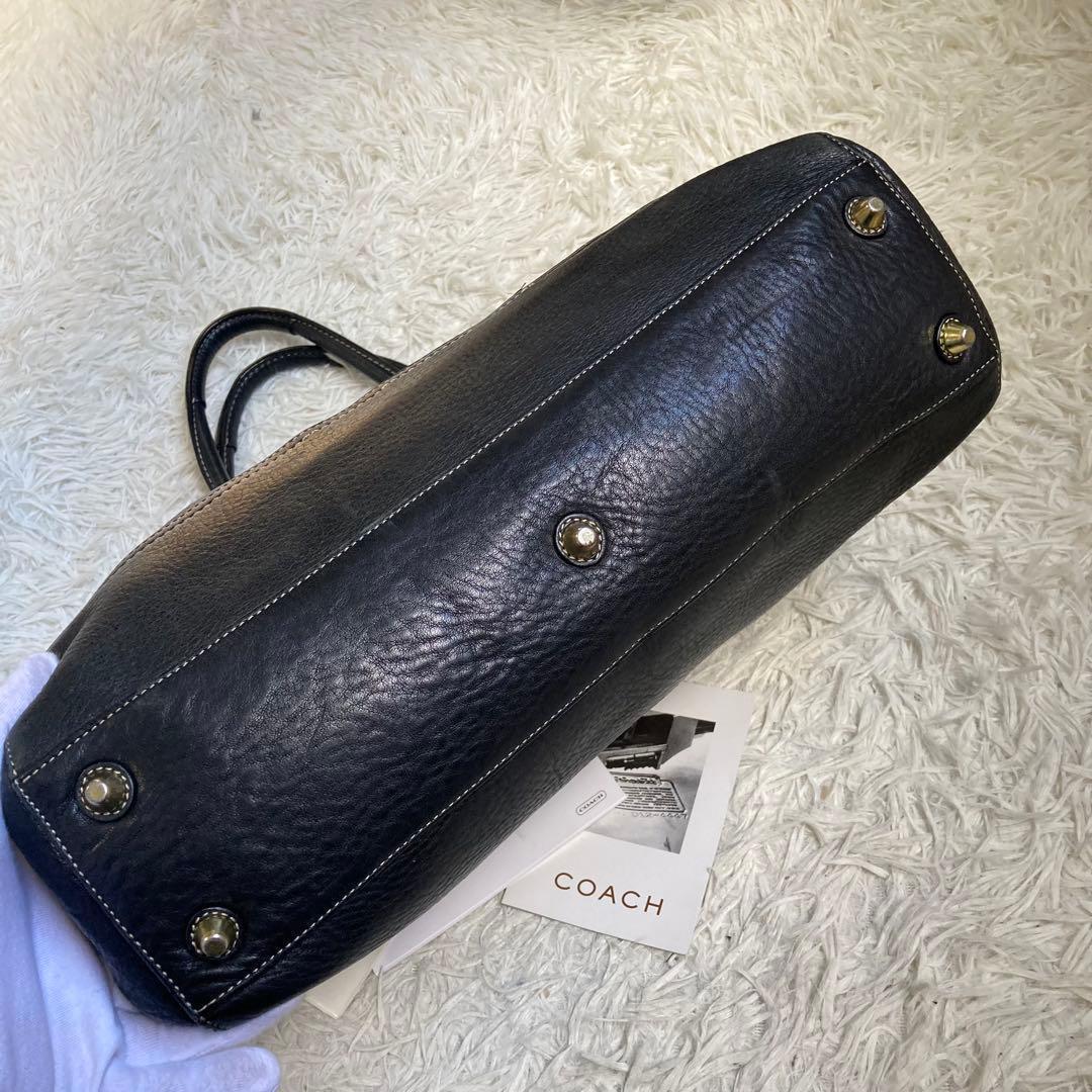 vintage coach old トンプソン ミニボストン キャリーオール 黒