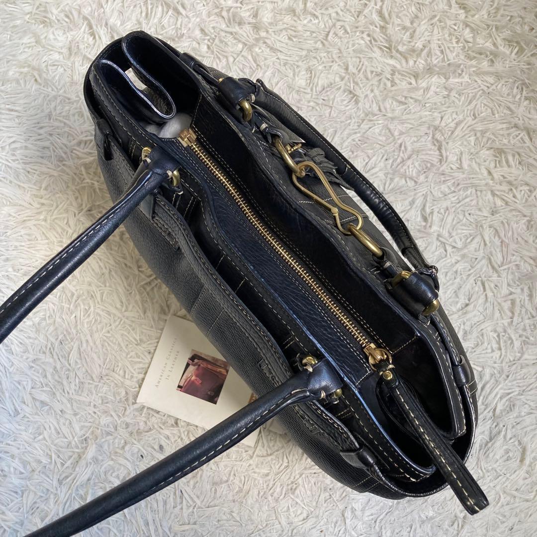 vintage coach old トンプソン ミニボストン キャリーオール 黒