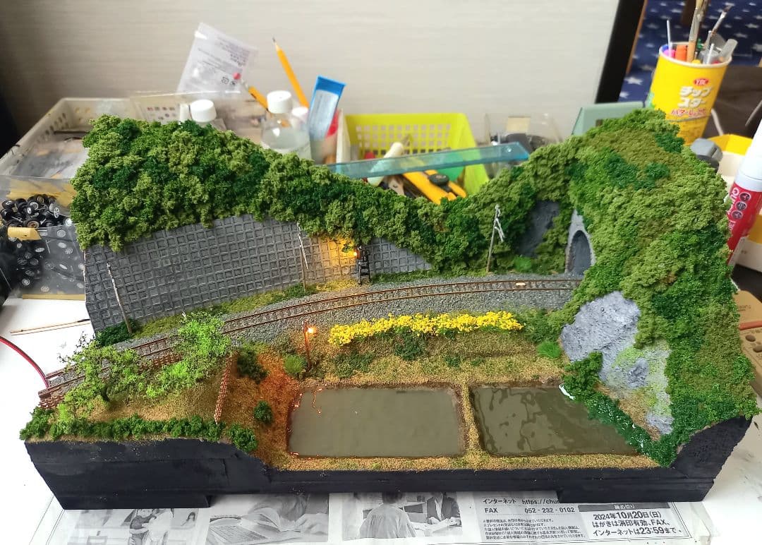 車両展示用ミニジオラマ