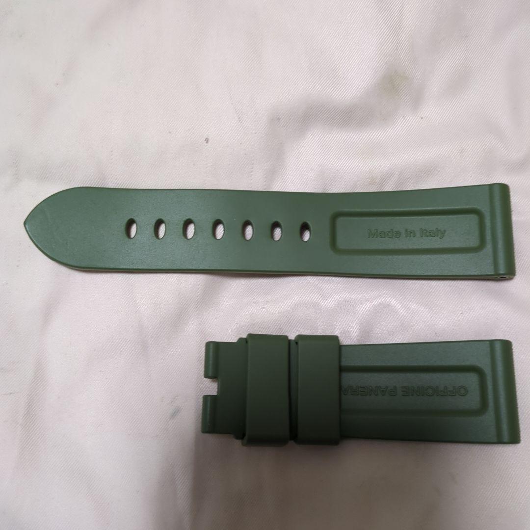 PANERAI 純正ラバー ストラップ アーミー　グリーン