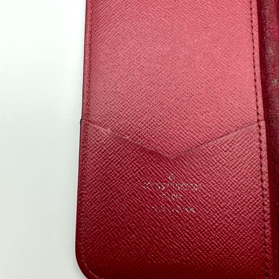 LOUIS VUITTON ヴィトン　iPhoneケース　フォリオ　エピ　レッド