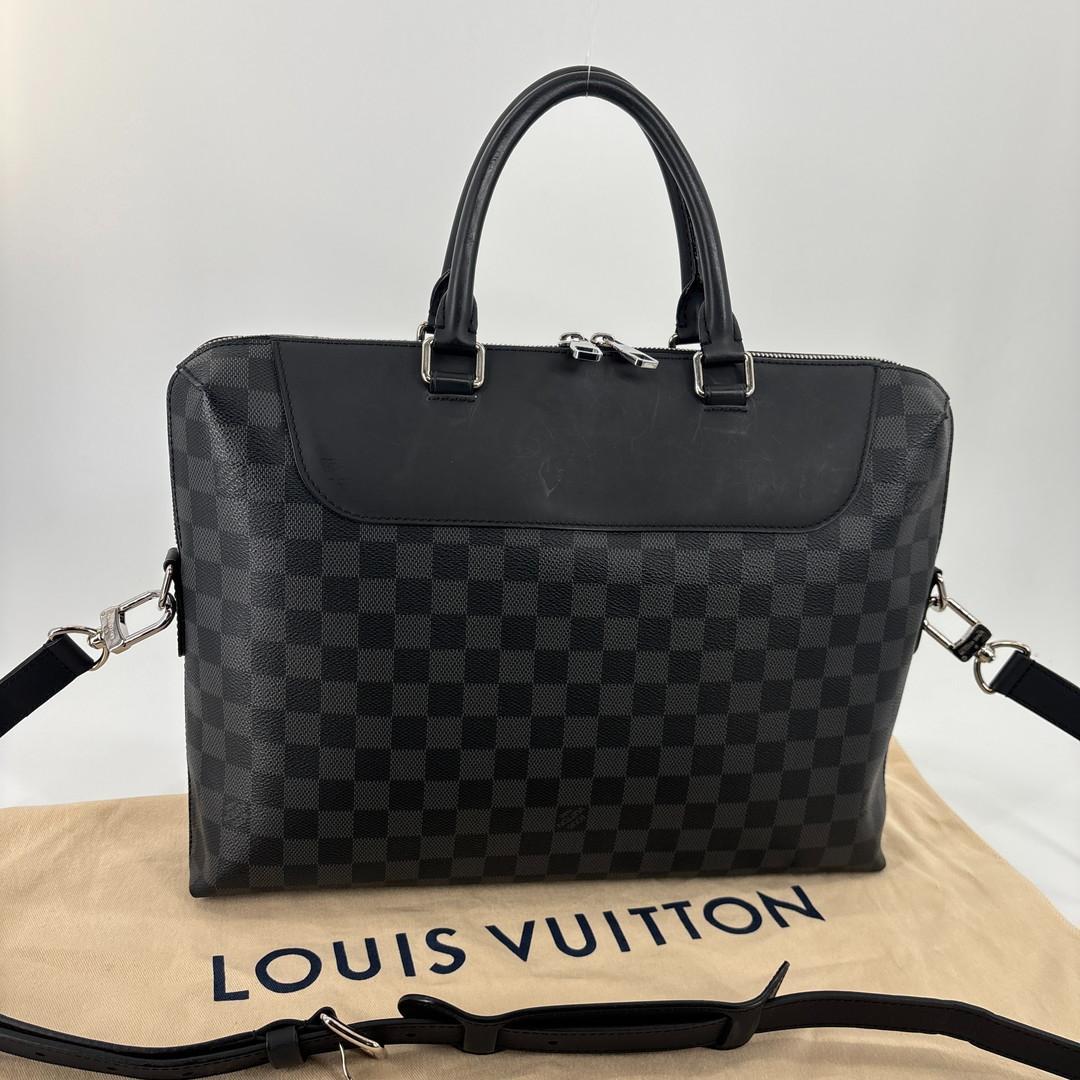 超極美品 ルイヴィトン ダミエグラフィット ポルトドキュマンジュール メンズ