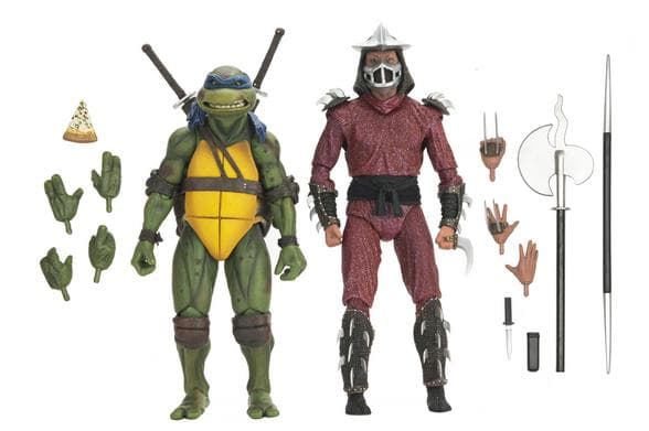 【NECA】新品 正規品 TMNT シュレッダー vs レオナルド フィギュア