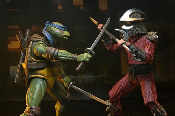 【NECA】新品 正規品 TMNT シュレッダー vs レオナルド フィギュア