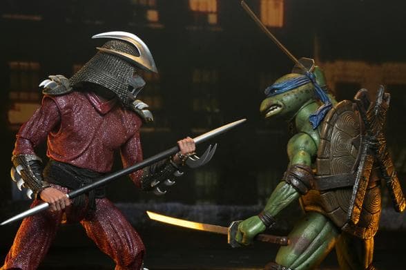 【NECA】新品 正規品 TMNT シュレッダー vs レオナルド フィギュア
