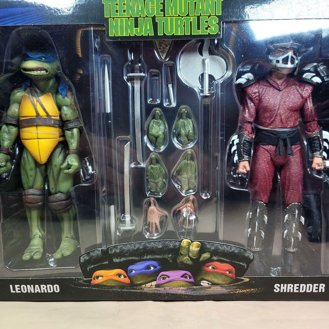 【NECA】新品 正規品 TMNT シュレッダー vs レオナルド フィギュア
