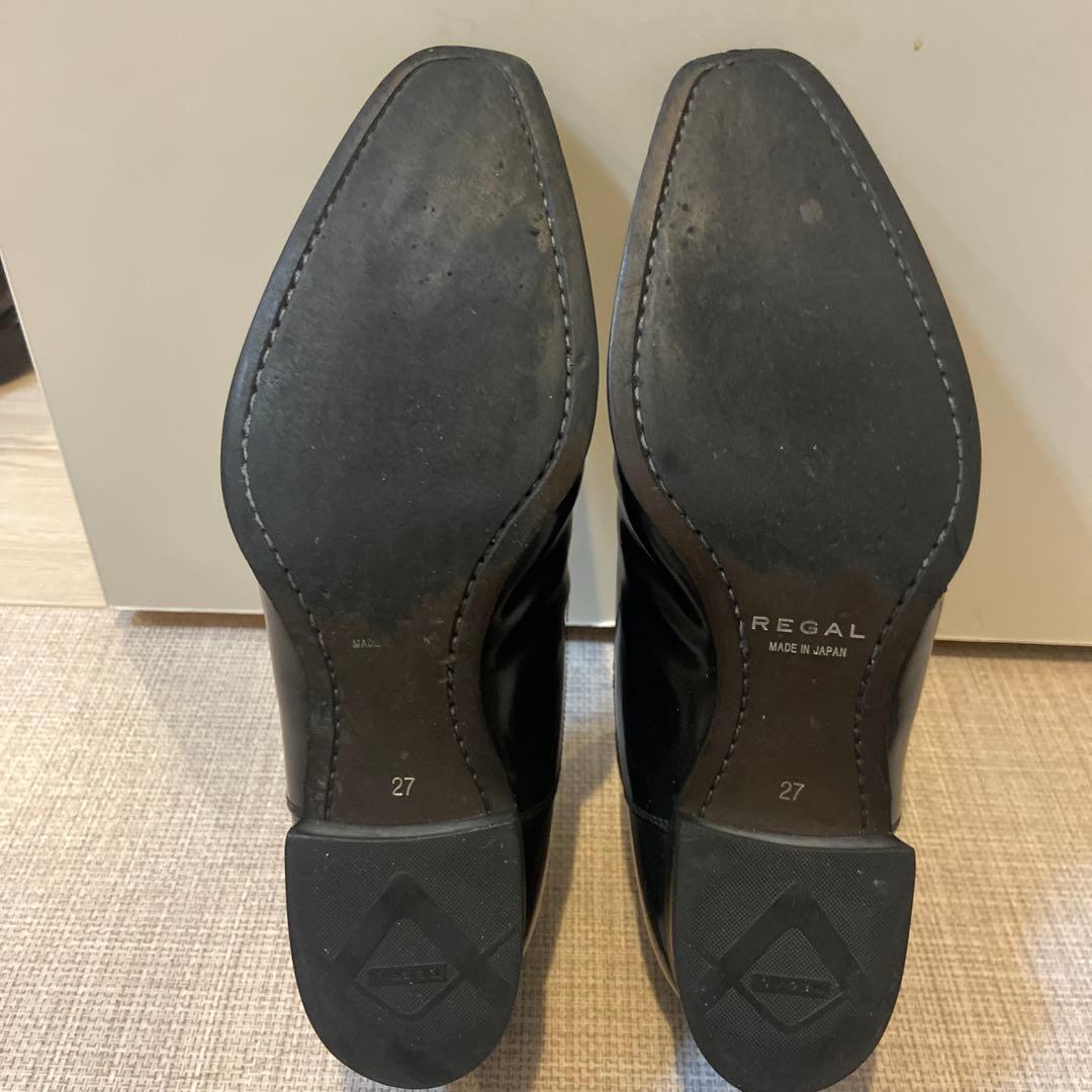 リーガル REGAL 911R ストレートチップ ガラスレザー 27cm