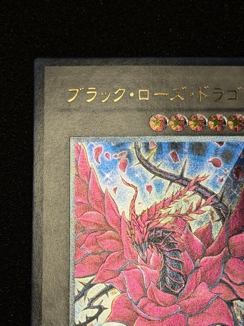 【超極美品〜完美品級】ブラックローズドラゴン レリーフ 深掘り，5つ目