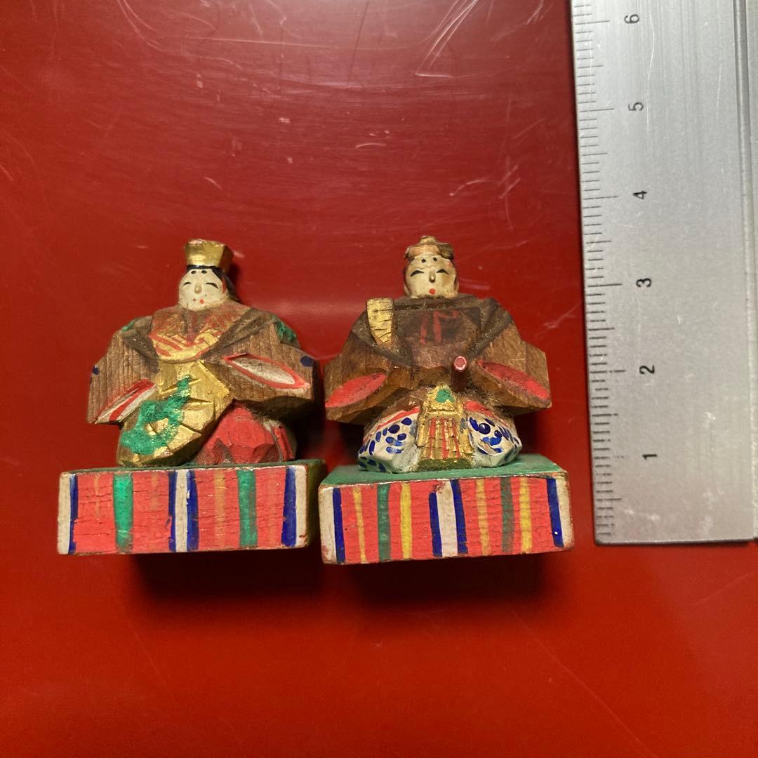 雛人形　一刀彫