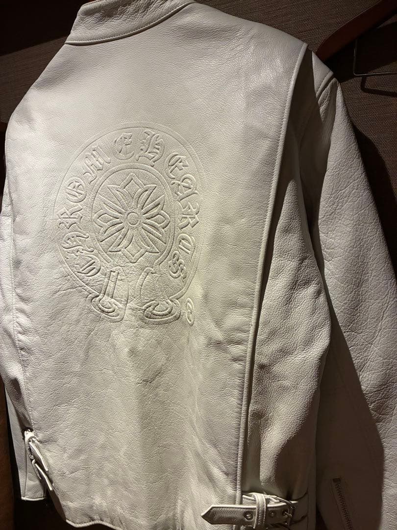 クロスモチーフ　レザージャケット　XLシングルライダース