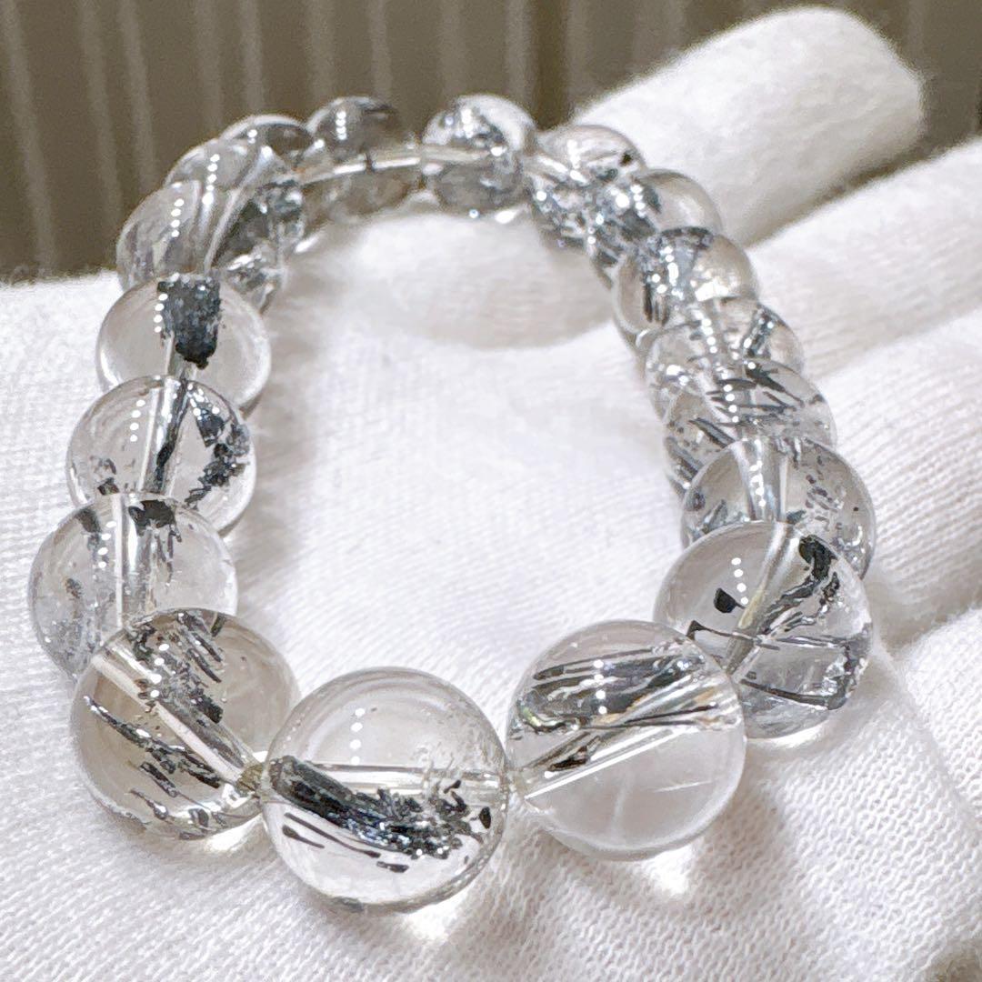 【手磨き】全超透明スティブナイトインクォーツ 10mmブレスレット全粒最高品質