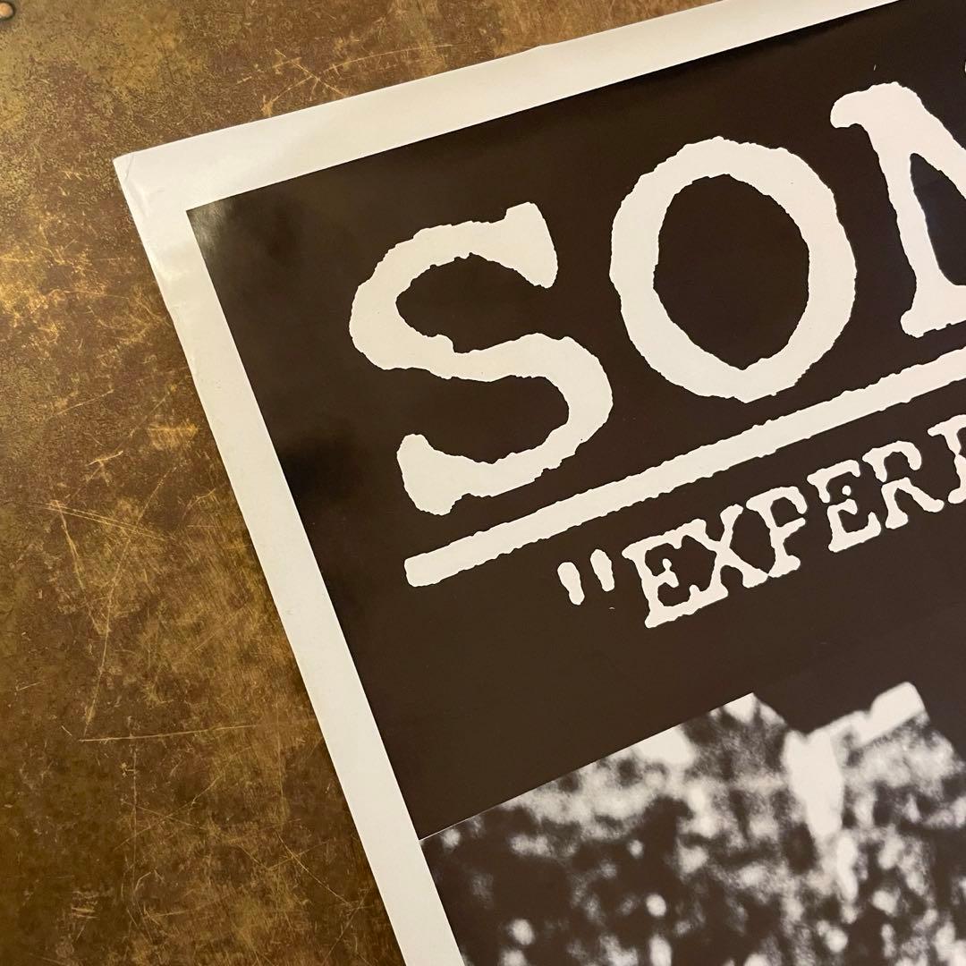 90sデッドストック sonic youth 大判 ポスター　ソニックユース