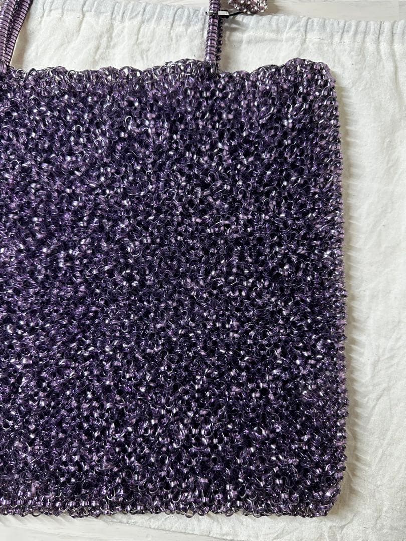 【チャーム付】アンテプリマ ANTEPRIMA スクエアラージ パープル