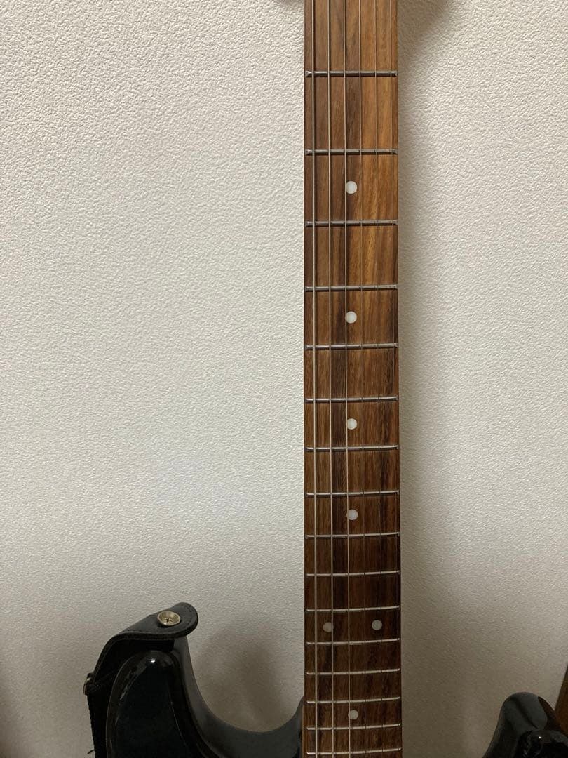 BUSKER'S エレキギター ストラトキャスター ブラック　ジャンク品