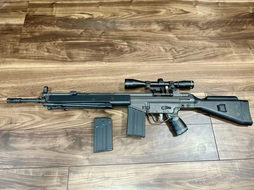 【東京マルイ】H&K G3 SG/1 純正スコープ&マウント多段マガジン2本付