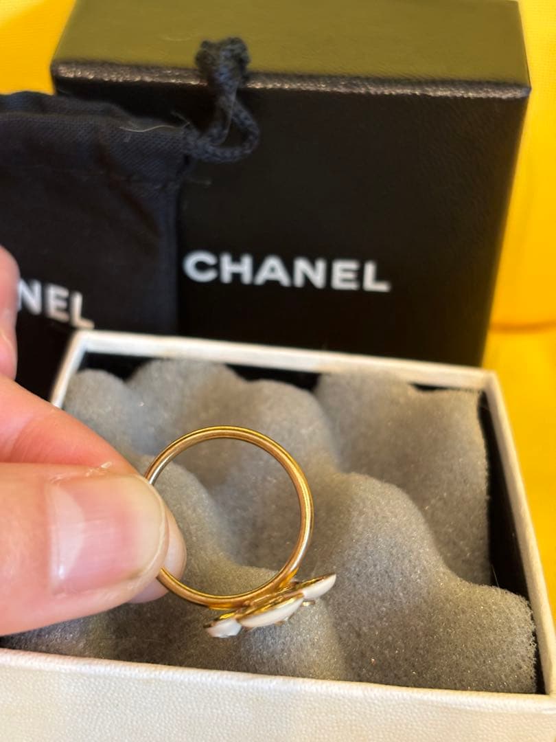 CHANEL フラワーリング ピンク