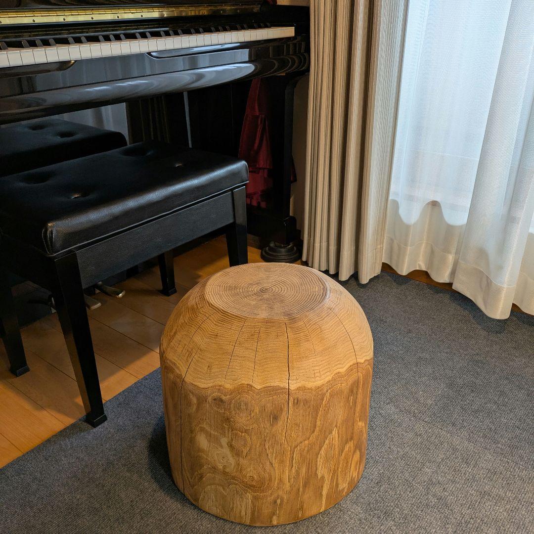 栗　大型　天然木　椅子　スツール　 テーブル　高さ約38㎝