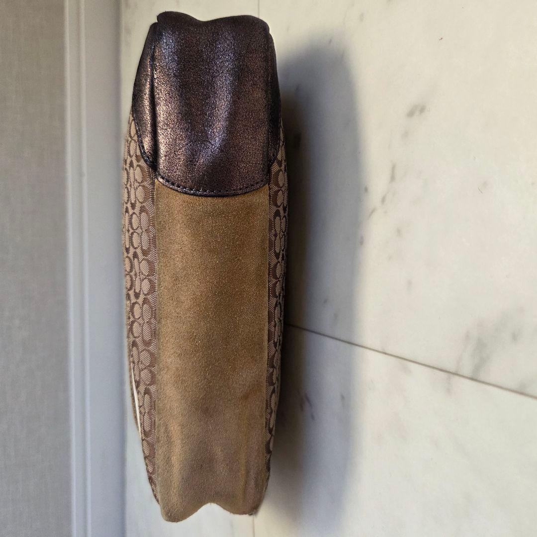 希少 COACH コーチ ミニ アクセサリーポーチ シグネチャー パッチワーク