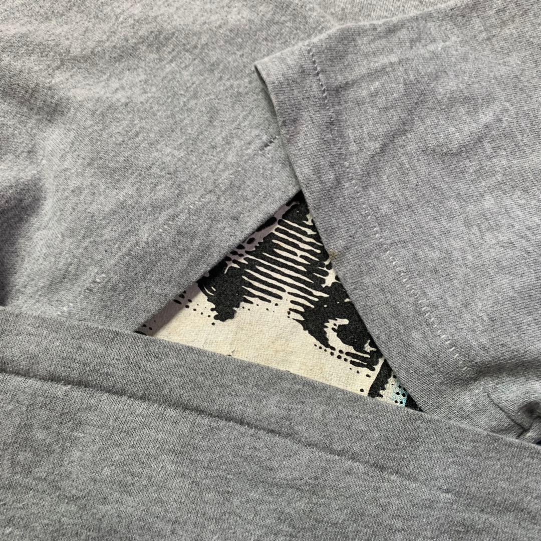 USA製80s◎OLD Hanes レミゼラブル 袖裾シングル グレー L