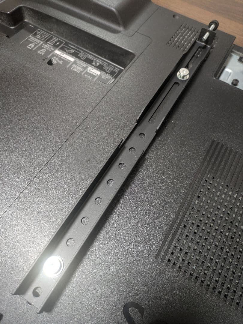 壁寄せテレビスタンド(ニトリHT01MBR/BK)