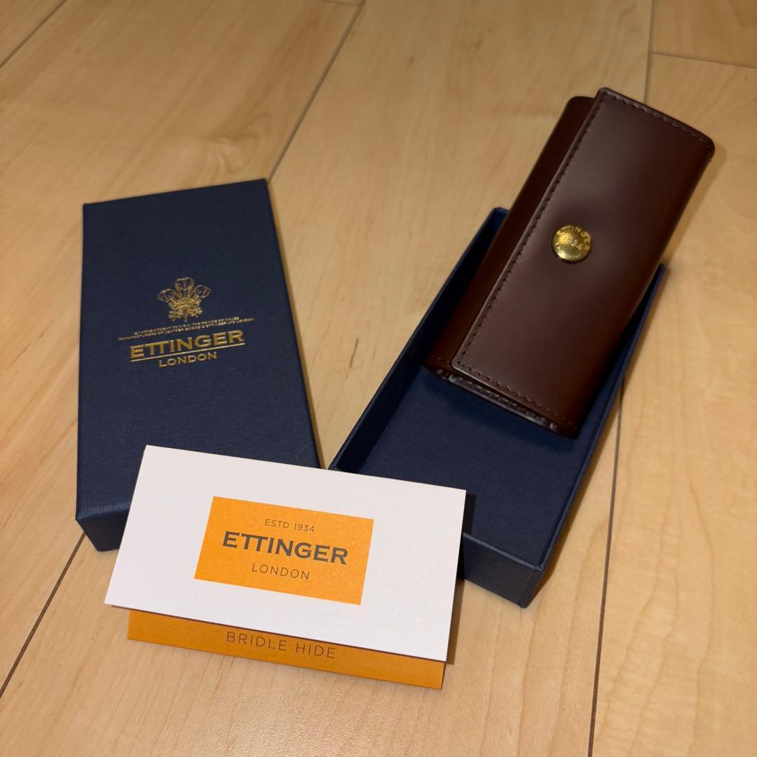 エッティンガー/ETTINGER キーケース Bridle Hide ブラウン
