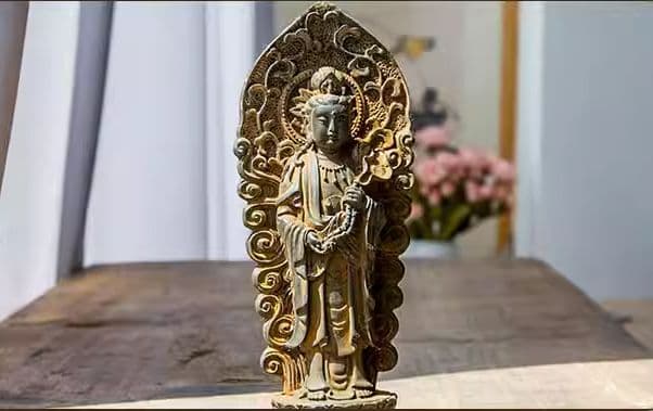 西方三聖 阿弥陀仏像 観世音菩薩 大勢至菩薩 立像 置物