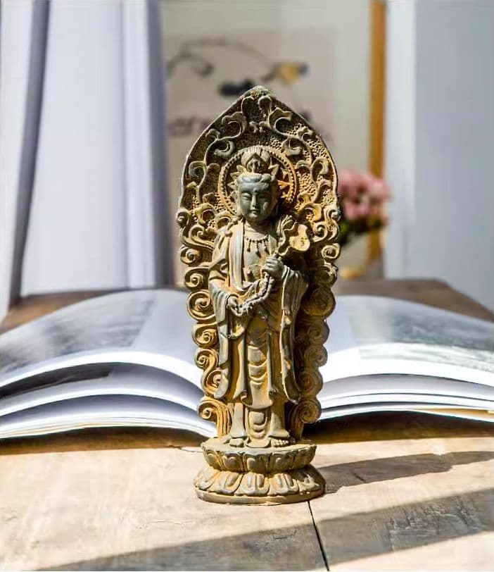 西方三聖 阿弥陀仏像 観世音菩薩 大勢至菩薩 立像 置物