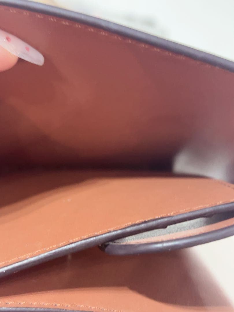 レザー/トリオンフ/スモール/三つ折り財布/ブラウン/ゴールド金具