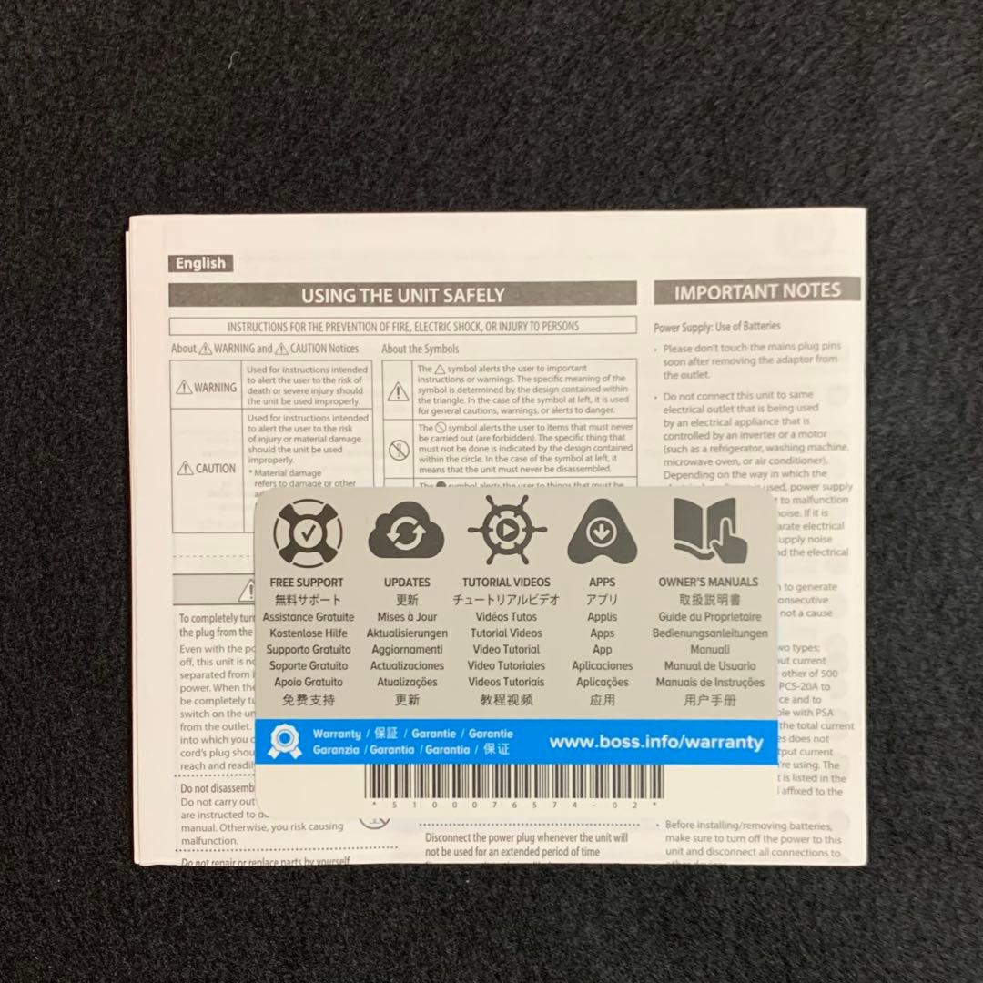 BOSS VE-20 ボーカルプロセッサー（ボーカルパフォーマー）ユーザー未登録