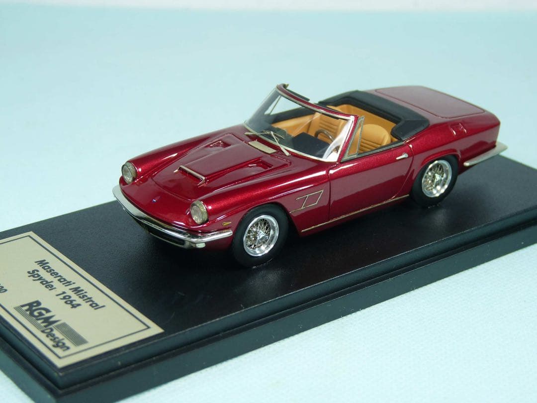 BBR マセラティ　ミストラル　スパイダー　1964年　レッドメタリック