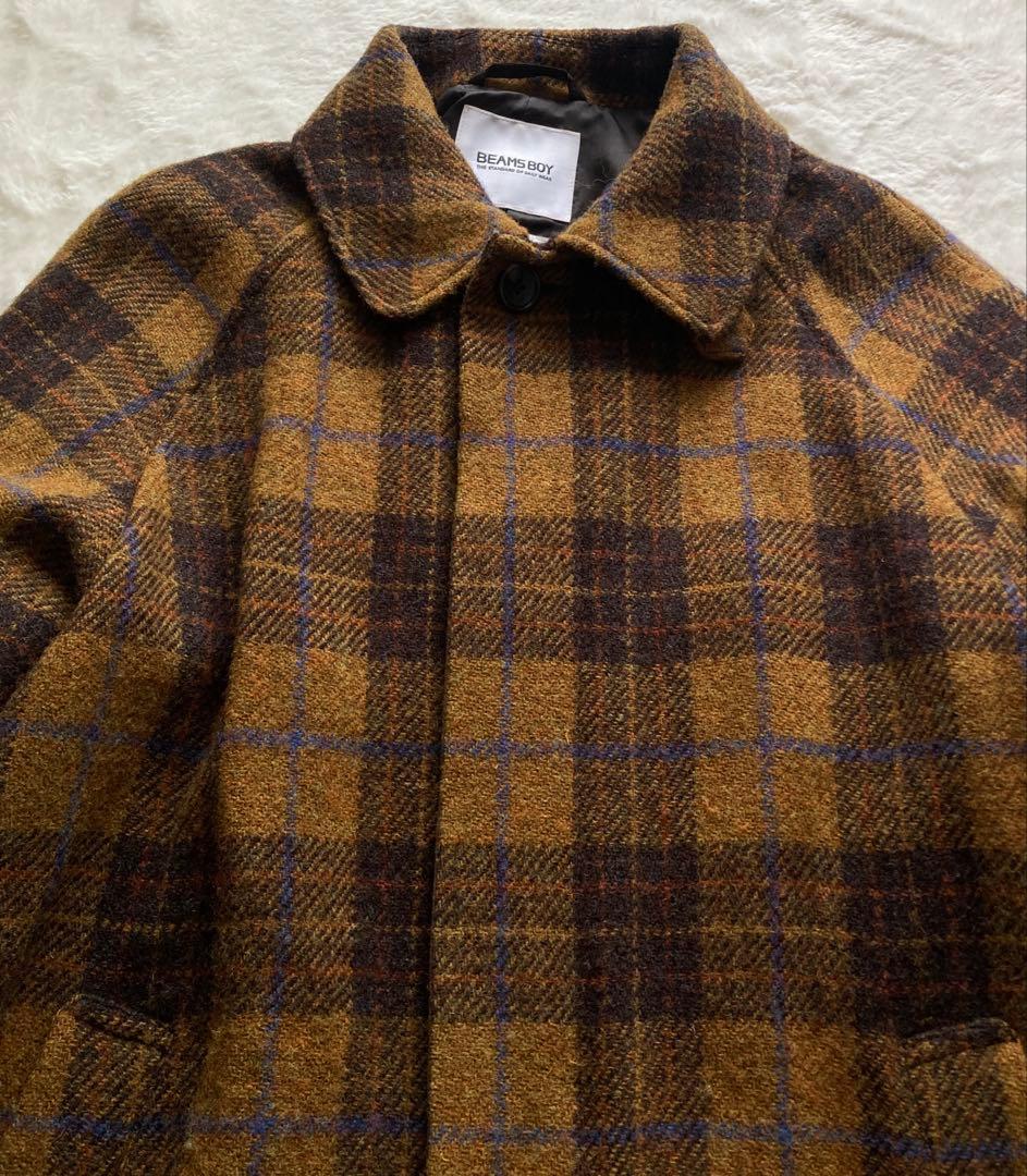 23AW美品✨ビームス　ハリスツイード　コート