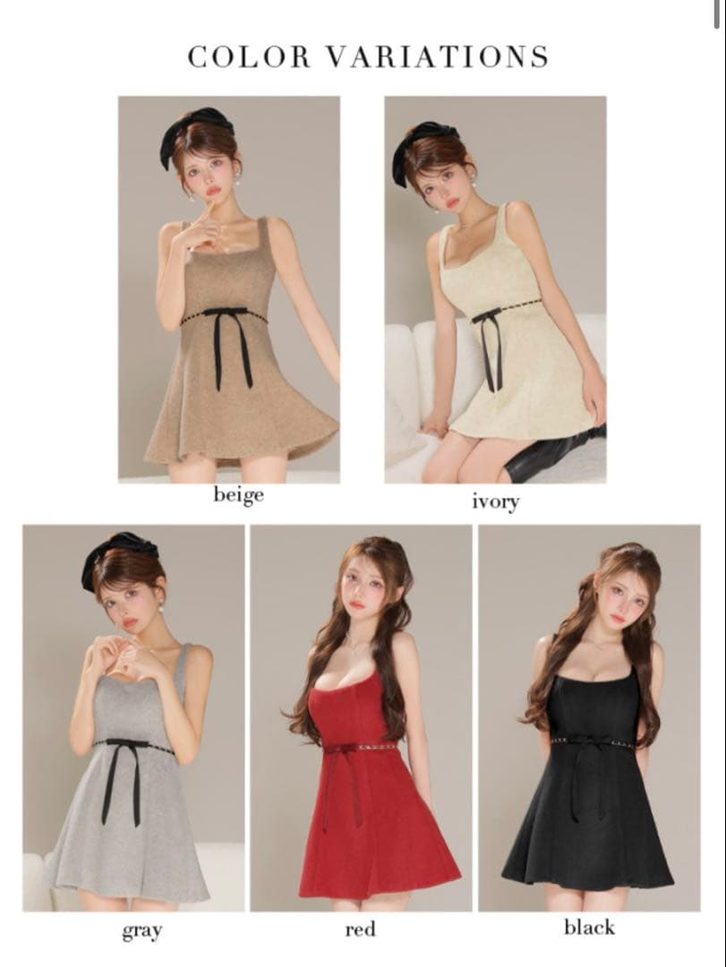 新品　メルトンフレアミニキャバドレス(fm3474 ローブド　xs ブラック