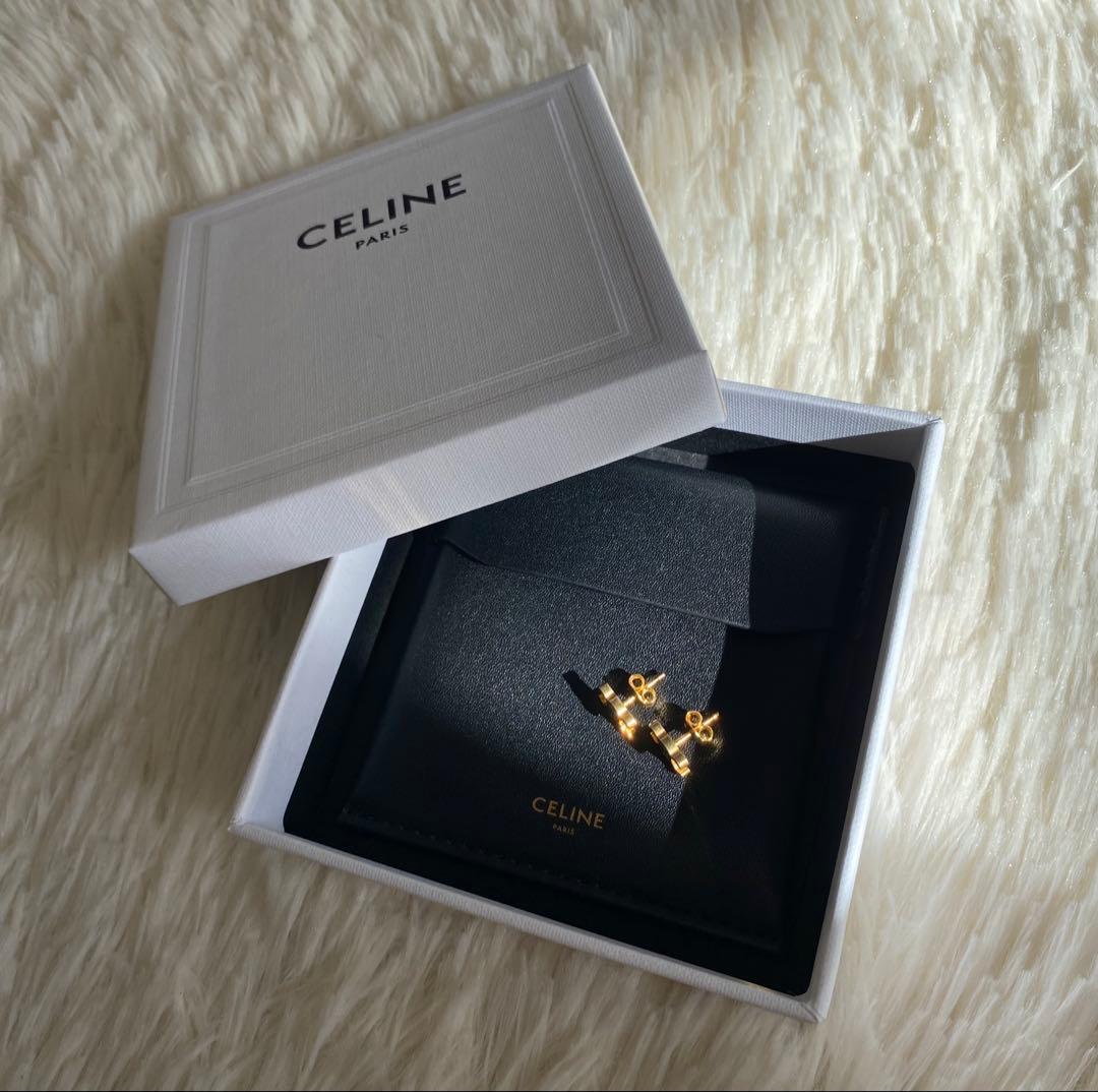 CELINE ゴールド ピアス